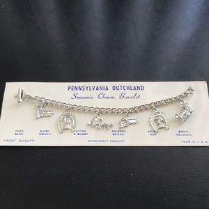 Pennsylvania Dutchland Charm Bracelet USA made 7in
